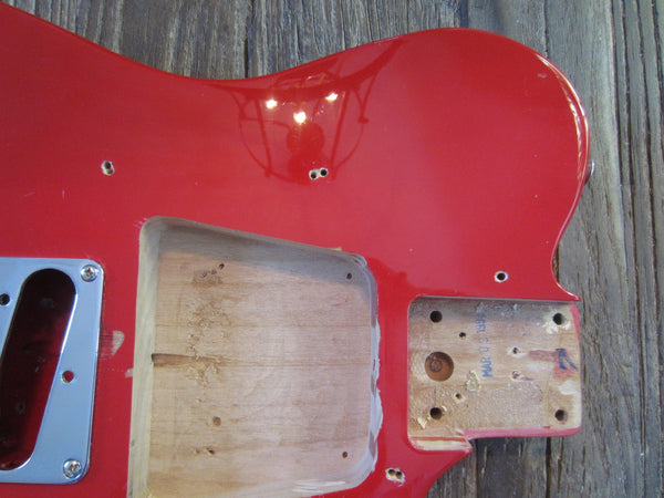 1999 Squier by Fender Affinity Series Telecaster Body Red + Hardware | Fire  Engine Red