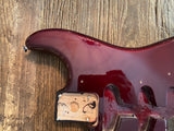 2009 Fender Standard Stratocaster Body + Hardware | Wine Red, Lefty