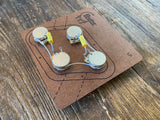 Les Paul 50s Style Wiring Kit | CTS / WD Music Custom Taper Potentiometers, Mallory 150 Film Capacitors