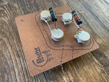 Les Paul 50s Style Wiring Kit | CTS / WD Music Custom Taper Potentiometers, Luxe Radio Bumblebee Capacitors