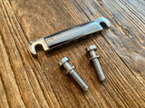 Gibson USA Tune-O-Matic Bridge and Stop Bar Set Complete with Adjustment Studs | Chrome