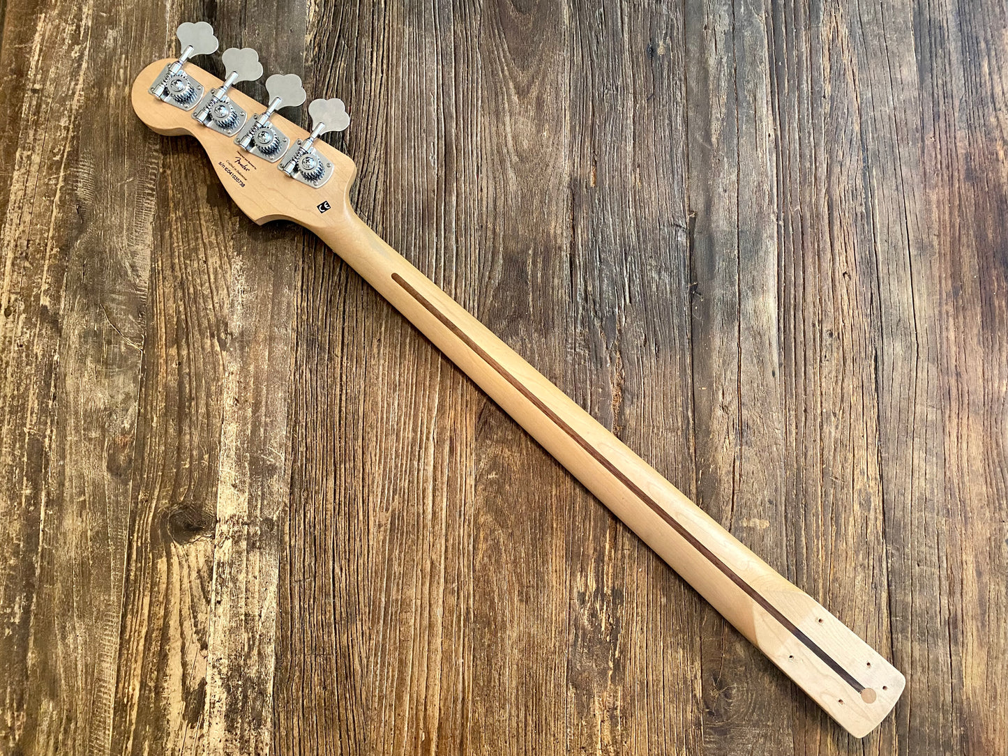 2004 Standard Series Jazz Bass Neck + Tuners | Satin Finish, Rosewood Board