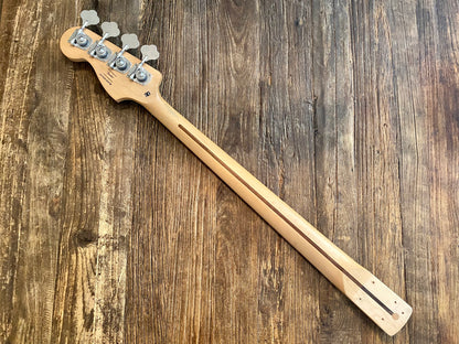 2004 Standard Series Jazz Bass Neck + Tuners | Satin Finish, Rosewood Board