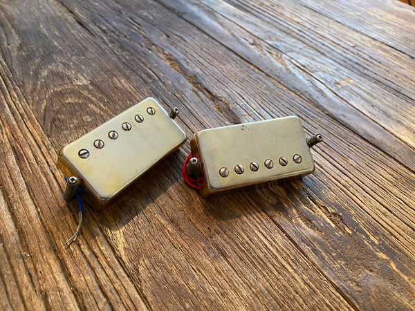 Epiphone 90s Humbucker Set | Gold Covers, Long Leads, Springs and Screws