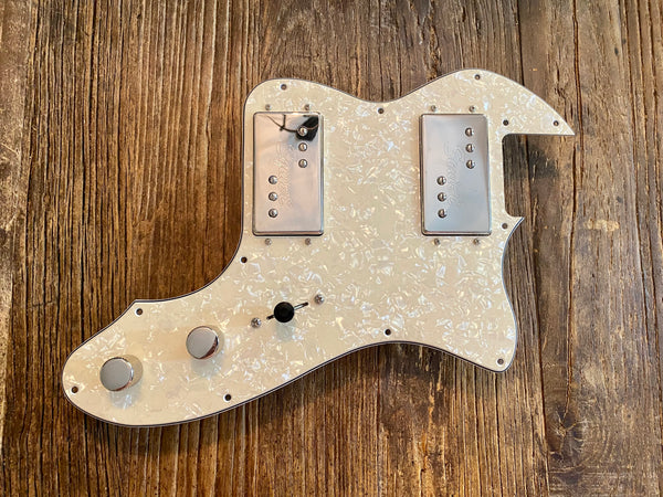 Squier Classic Vibe 70s Telecaster Thinline WRHB Loaded Pickguard | Pearl, Fresh Re-Wire