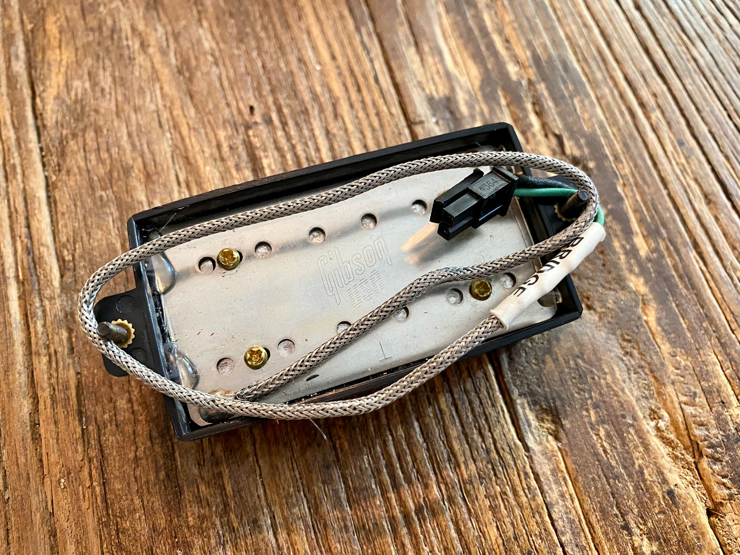 2013 Gibson USA 490T Bridge Humbucker | Black Plastic Cover (SGJ), Springs & Screws, 8.01 kΩ