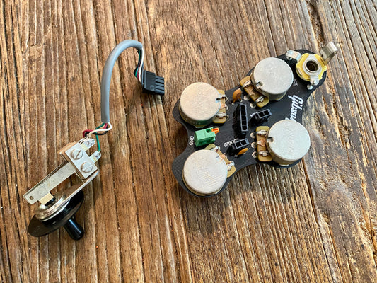 2013 Gibson USA SG PCB Wiring Harness w/ Switchcraft Toggle | 2-Conductor Plugs