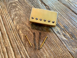 2001 Gibson USA 498T Bridge Humbucker | Gold Cover, 10.5" Braided Lead, 13.98 kΩ DCR,
