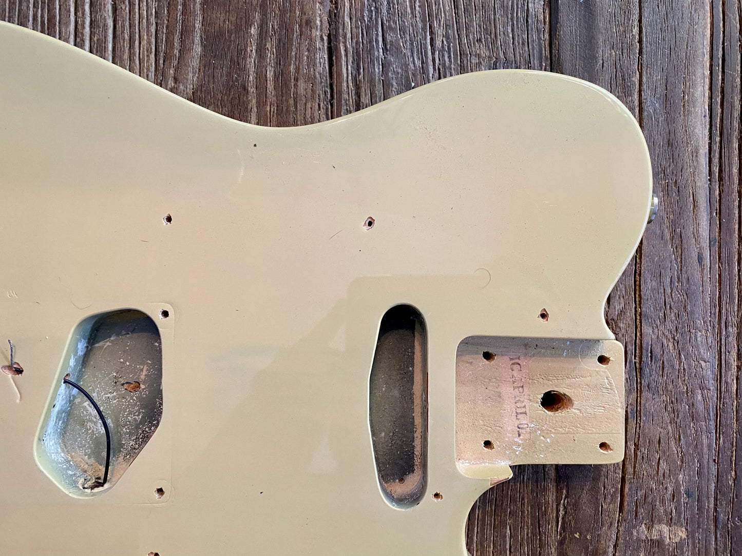 2002 Squier by Fender Standard Series Telecaster Body | See-Through Blonde, Hardware Included