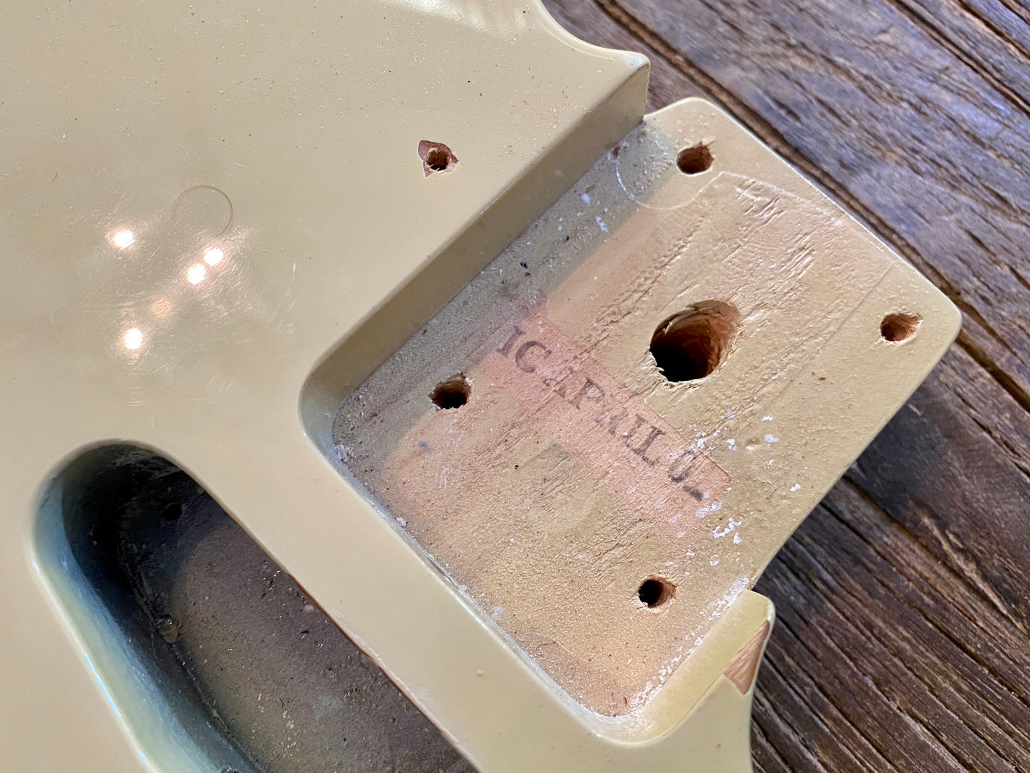 2002 Squier by Fender Standard Series Telecaster Body | See-Through Blonde, Hardware Included