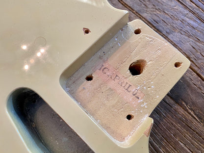 2002 Squier by Fender Standard Series Telecaster Body | See-Through Blonde, Hardware Included